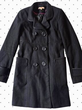 American Rag Cie double breasted button down wool blend trench coat